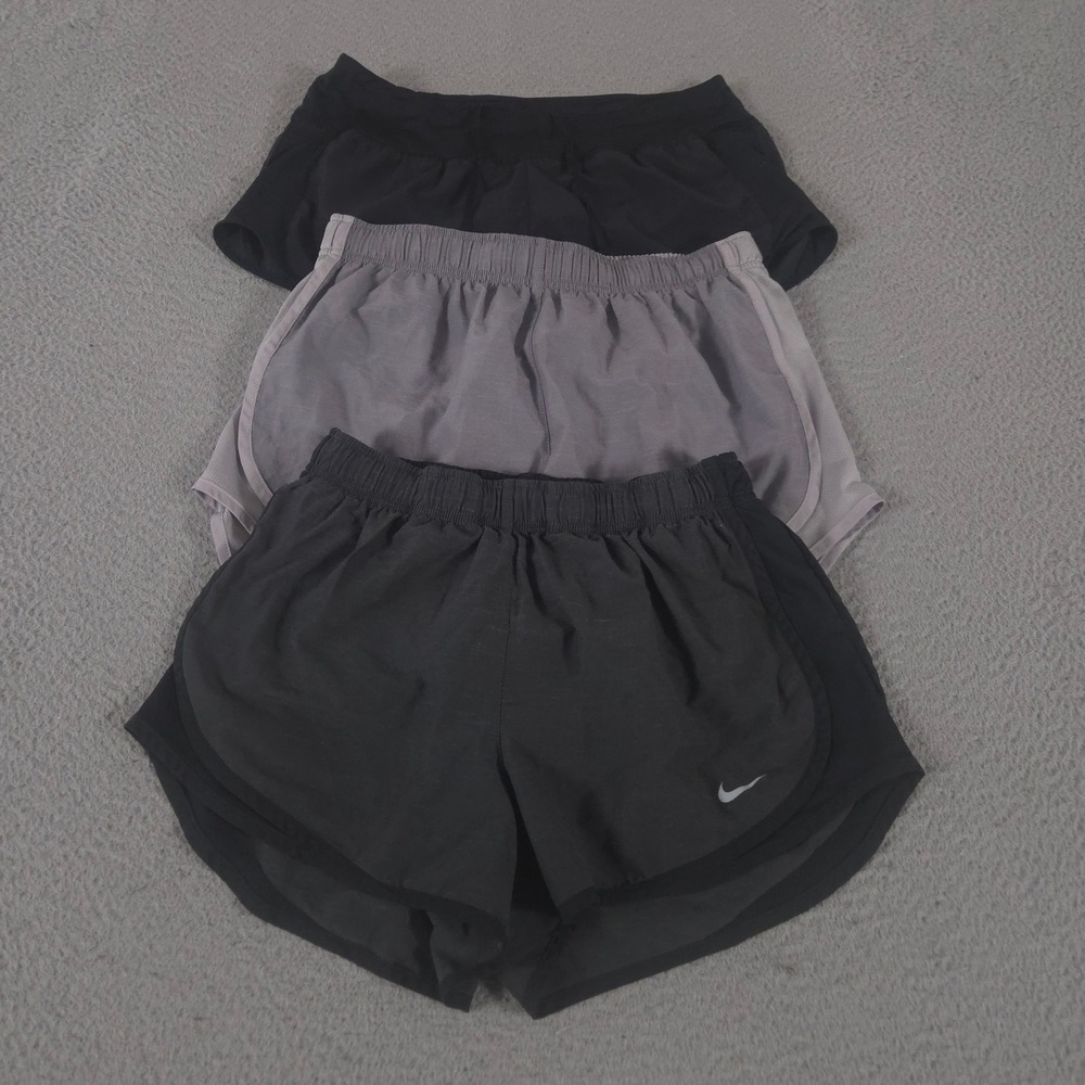 LOT OF 3 Nike Shorts Womens M Multi Attack Training Tempo Dri-FIT Brief-Lined